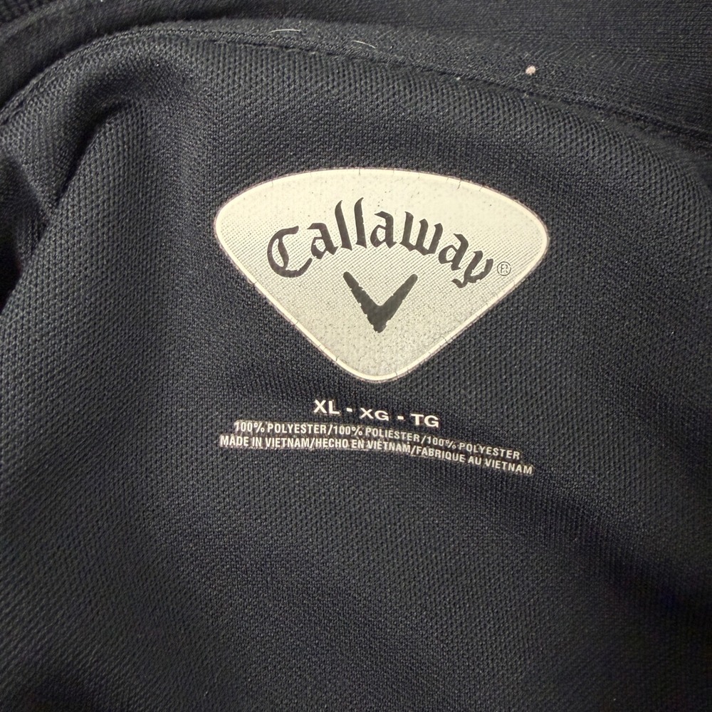 Callaway Mens XL Golf‎ Polo Shirt Black Red White Short Sleeve Performance - Picture 4 of 10
